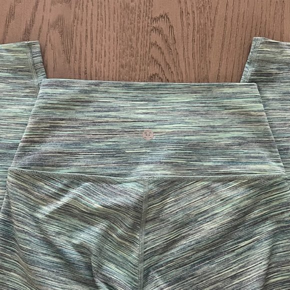 Lululemon Wunder Under Pant Hi-Rise Space Dye Camo Alberta Lake Fresh Teal 4 - Picture 5 of 6